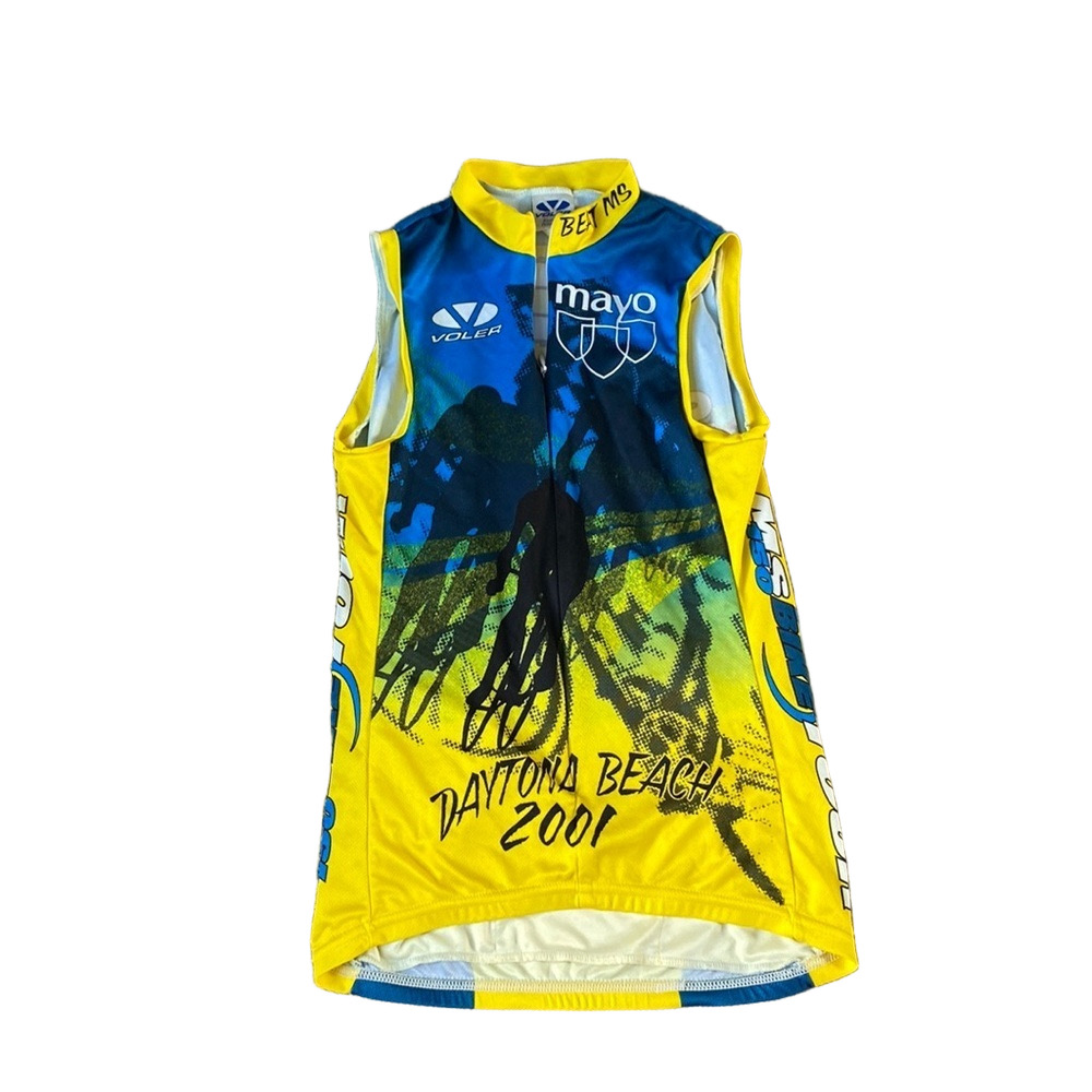 Voler Daytona Beach 2001 Cycling Jersey Top SIZE S Sleeveless Graphic